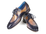 Paul Parkman Ghillie Lacing Camel & Purple Dress Shoes (ID#GU566PRP) Size 8-8.5 D(M) US