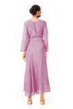 Mauve Sequin Work Silk Tunic
