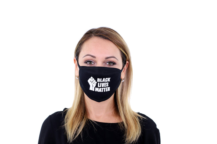 4 Pk BLM Black Lives Matter Face Mask Reusable I Can't Breath Face Cover
