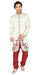 Cream Fabric Silk Indian Wedding Indo-Western Sherwani For Men