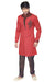 Orange Jute Silk Indian Wedding Indo-Western Sherwani For Men