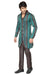 Blue & Brown Tr Silk Indian Wedding Indo-Western Sherwani For Men