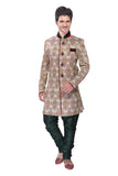 White Fabric Silk Indian Wedding Indo-Western Sherwani For Men