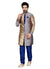 Brown Jacquard & Ghicha Silk Indian Wedding Indo-Western Sherwani For Men