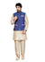 Cream Dupioni Raw Silk Indian Wedding Indo-Western Sherwani For Men