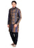 Brown Jacquard Silk Indian Wedding Indo-Western Sherwani For Men