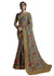 Flower Shower Designer Indian Traditional Embroidered Grey Silk Pre-Pleated Saree -KDI-8308