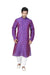 Saris and Things Violet Dupioni Raw Silk Readymade Ethnic Indian Kurta Pajama for Men
