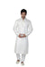 Saris and Things Gray Dupioni Raw Silk Ethnic Ethnic Indian Kurta Pajama for Men
