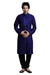 Saris and Things Blue Dupioni Raw Silk & Art Silk Readymade Ethnic Indian Kurta Pajama for Men