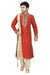 Saris and Things Red Art Silk Readymade Ethnic Indian Kurta Pajama for Men