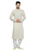Saris and Things White Cotton Silk Readymade Ethnic Indian Kurta Pajama for Men