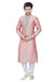 Saris and Things Pink Art Silk Readymade Ethnic Indian Kurta Pajama for Men