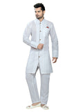 Saris and Things White Cotton Readymade Ethnic Indian Kurta Pajama for Men