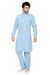 Saris and Things Blue Cotton Readymade Ethnic Indian Kurta Pajama for Men