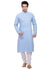 Saris and Things Blue Cotton Readymade Ethnic Indian Kurta Pajama for Men