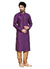 Saris and Things Wine Dupioni Raw Silk Readymade Ethnic Indian Kurta Pajama for Men