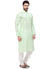 Saris and Things Green Cotton Readymade Ethnic Indian Kurta Pajama for Men