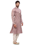 Saris and Things Brown Cotton Readymade Ethnic Indian Kurta Pajama for Men