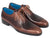 Paul Parkman Men's Camel & Brown Wholecut Oxfords Shoes (ID#KR254CML)