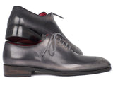 Paul Parkman Men's Gray & Black Wholecut Oxfords Shoes (ID#KR254GRY) Size 6 D(M) US