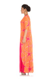 Hot Pink & Candy Orange Tie & Dye Pallazo Set