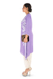 Resham Embroidered Pretty Purple Suit Set