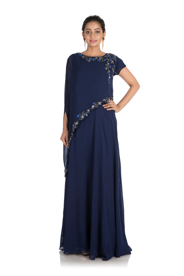 Indigo Blue Gown