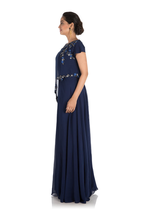 Indigo Blue Gown