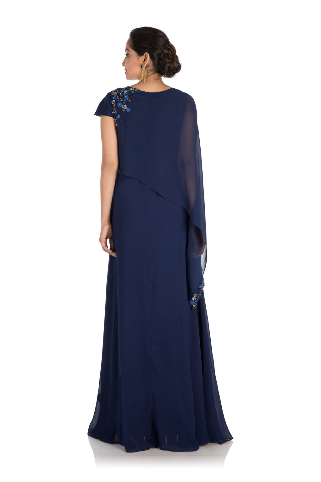 Indigo Blue Gown – Saris and Things