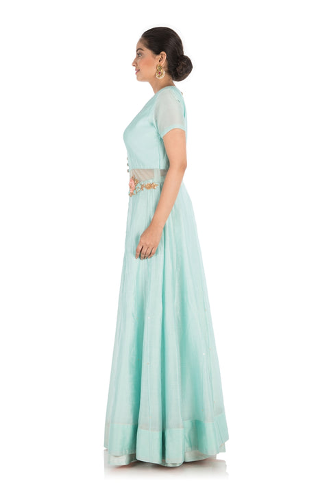 Arctic Blue Lehenga Set
