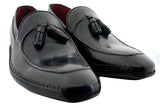 Oscar William Black Montmartre Men's Luxury Classic Handmade Leather Shoes-10.5