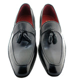 Oscar William Black Montmartre Men's Luxury Classic Handmade Leather Shoes-13.5