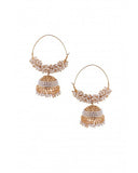 Pearl Hoops With Jhumki - MRR213