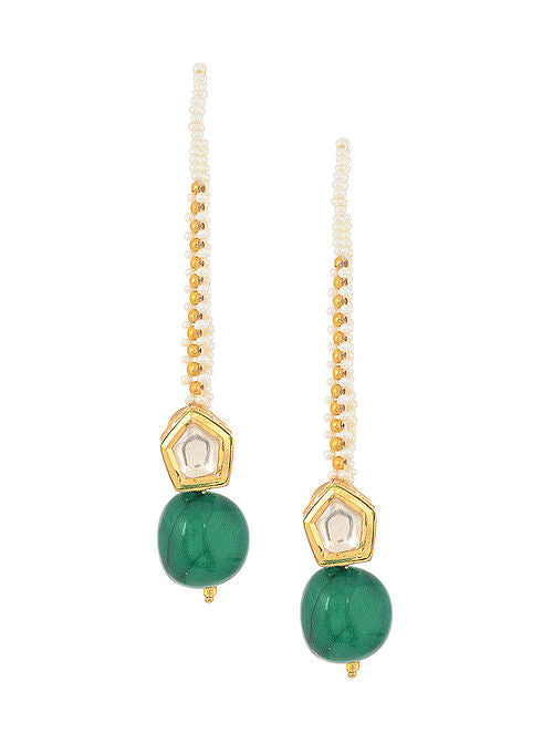 Kundan Studs Emerald - MRR243