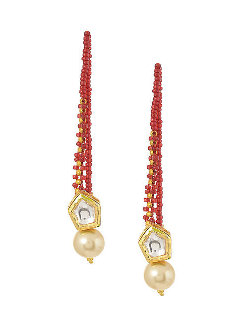 Kundan Studs Pearl - MRR245