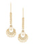 Kundan Chand Earrings With Kundan Ear Chains - MRR262