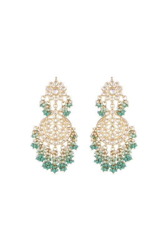 Kundan Waterfall Stone Earrings - MRR265