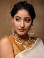 Kundan Neckpiece With Earrings - MRR285