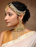 Kundan Maharani Set - Neckpiece, Earrings & Matha Patti - MRR287
