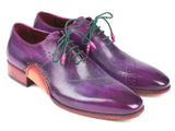 Paul Parkman Opanka Construction Purple Hand-Painted Oxfords Shoes (ID#OPK66KD) Size 9-9.5 D(M) US