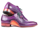 Paul Parkman Opanka Construction Purple Hand-Painted Oxfords Shoes (ID#OPK66KD) Size 8-8.5 D(M) US