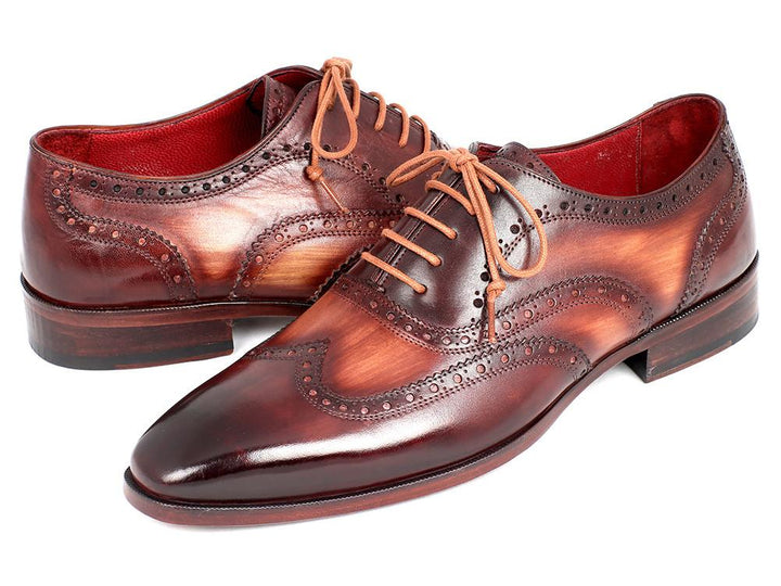 Paul Parkman Men's Two Tone Wingtip Oxfords Shoes (ID#PP22TX54) Size 6 D(M) US