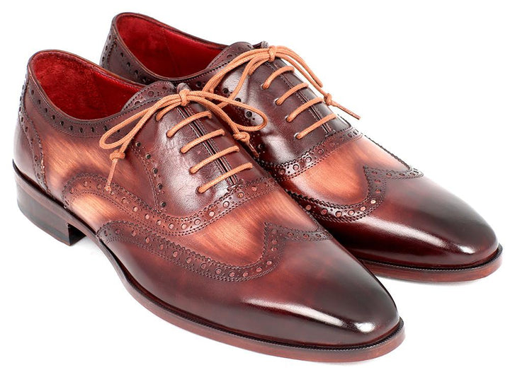 Paul Parkman Men's Two Tone Wingtip Oxfords Shoes (ID#PP22TX54) Size 6 D(M) US