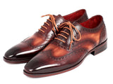 Paul Parkman Men's Two Tone Wingtip Oxfords Shoes (ID#PP22TX54)