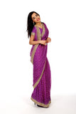 Pretty Princess in Purple Saree