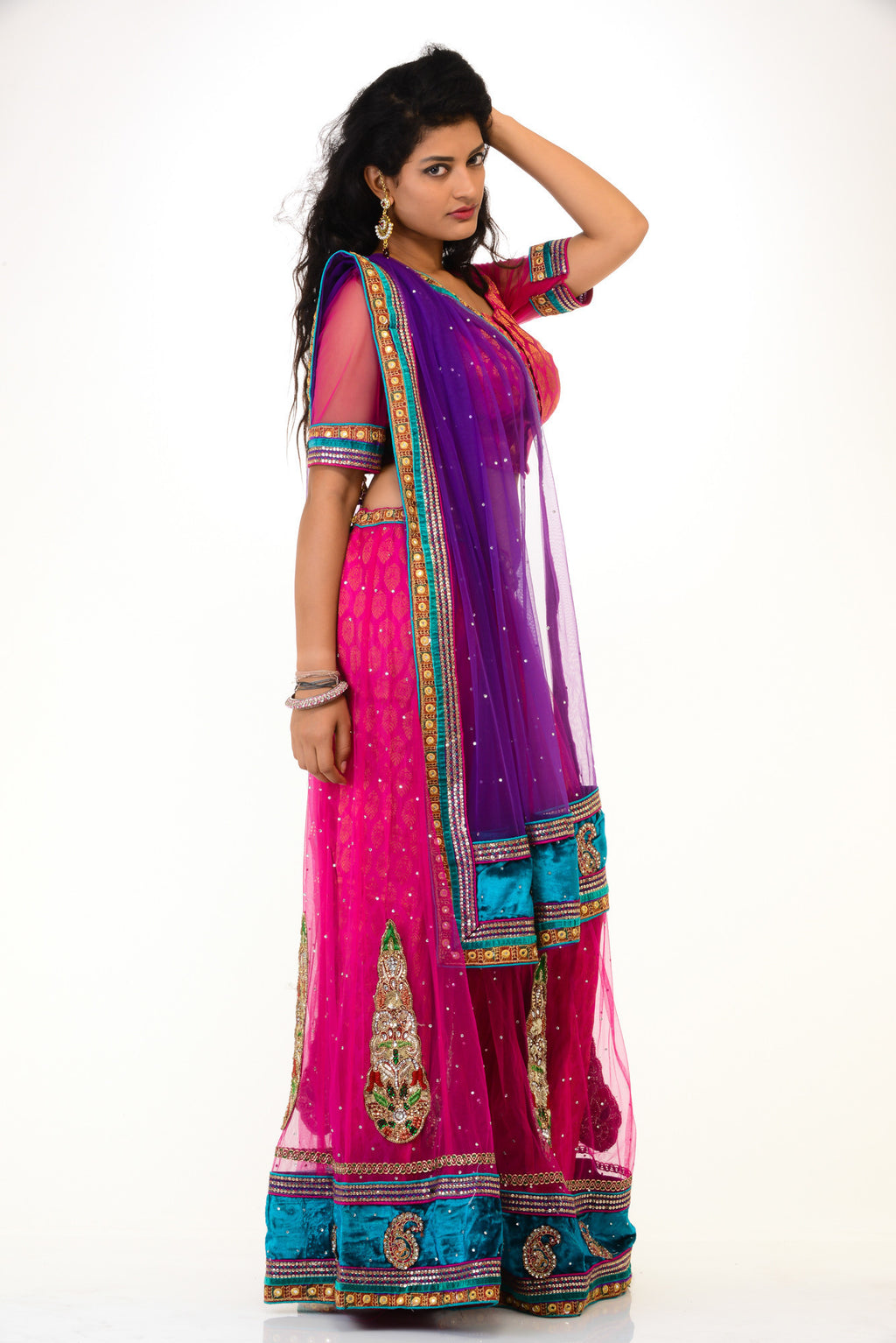 Rich Pink Mauve Lehenga Choli