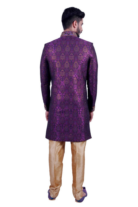 Designer Multi Colored Indian Festivals Indo-Western Sherwani for Men