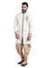 Off White Indian Wedding Indo-Western Sherwani for Men