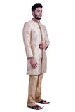 Flaxen Indian Wedding Indo-Western Sherwani for Men